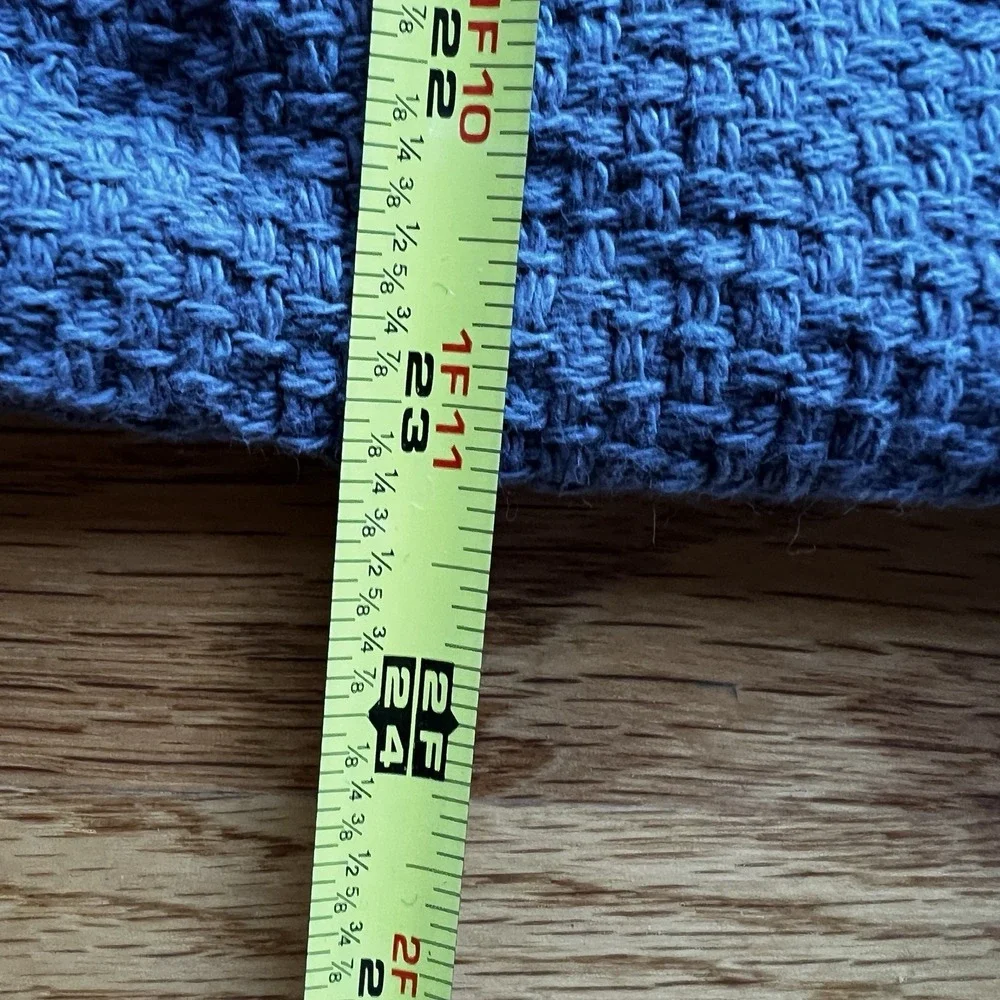 The Company Store 100% Cotton Waffle Weave‎ Gray Standard Sham Lot of 2 29 x 23